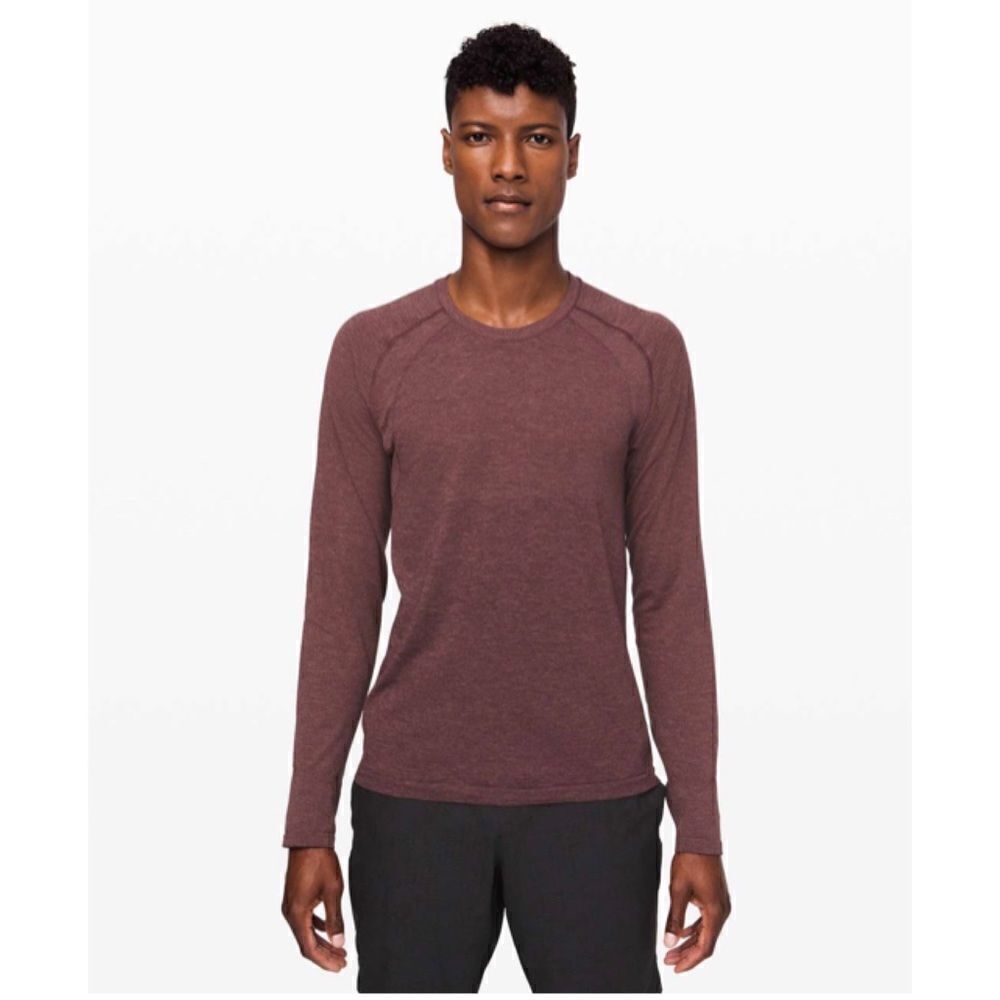 Lululemon Metal Vent Tech Long Sleeve 2.0 Red Dust / Arctic Plum